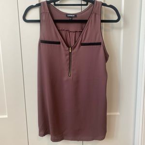 Lightweight Express Tank with Gold Zipper